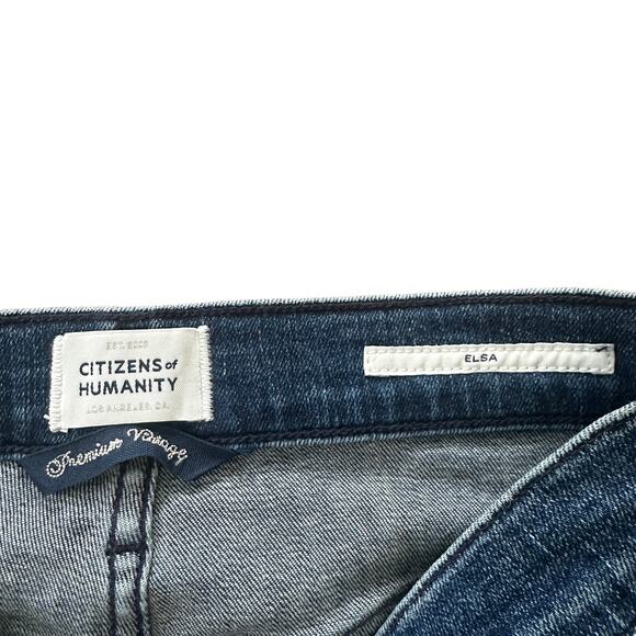 Citizens of Humanity Elsa Slim Fit Crop Jean Night Tide Wash - Picture 3 of 10